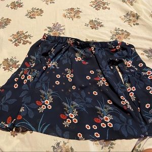 Off the shoulder flower top